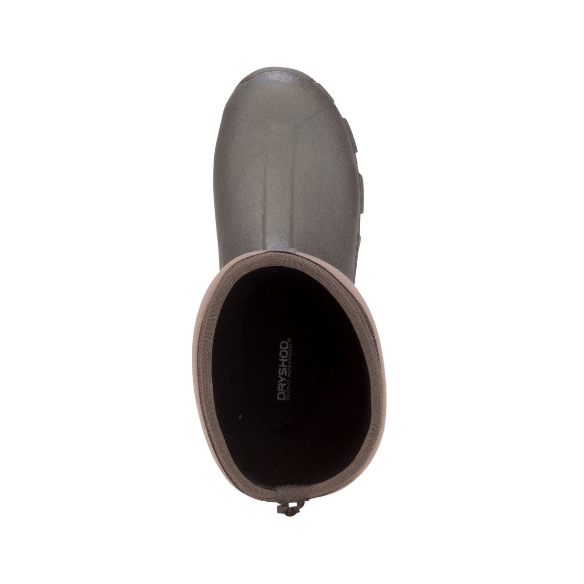 DRYSHOD OVERLAND HI MAX -50°F WITH POLAR FLEECE KHAKI/BROWN BOOTS TOP VIEW