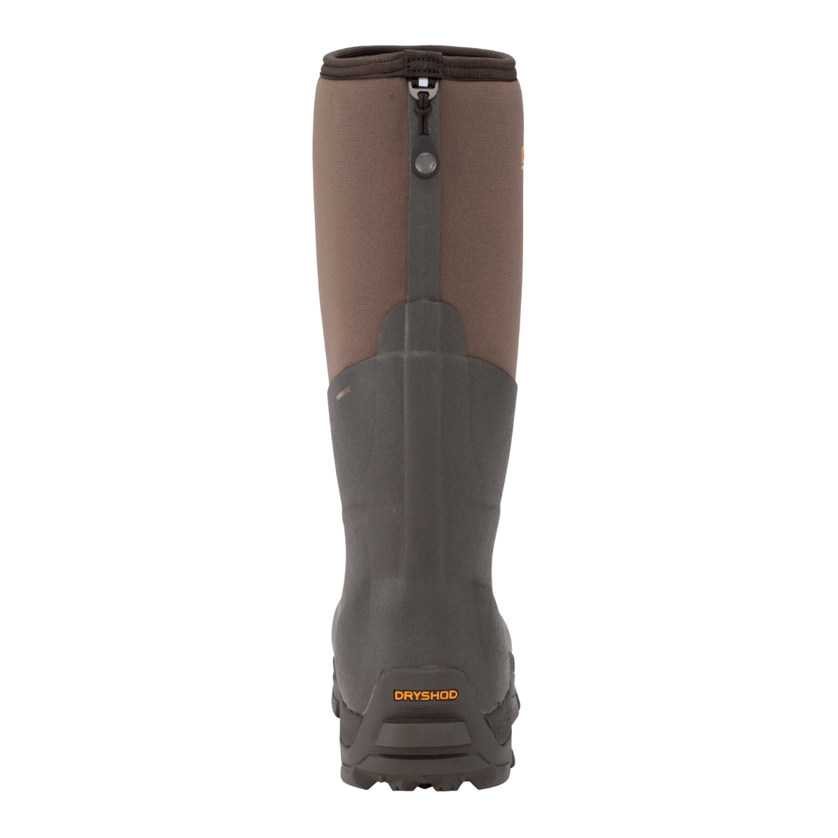 DRYSHOD OVERLAND HI MAX -50°F WITH POLAR FLEECE KHAKI/BROWN BOOTS BACK VIEW