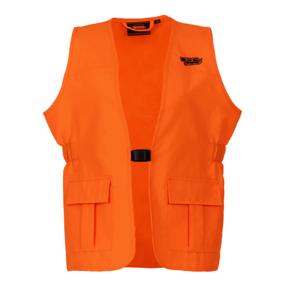 DSG OUTERWEAR WOMEN BLAZE VEST 2.0 BLAZE ORANGE FRONT VIEW