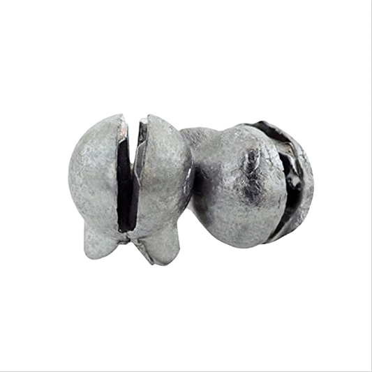 EAGLECLAW REMOVABLE SPLIT SHOT SINKER 15PK UNPAINTED SIZE #4