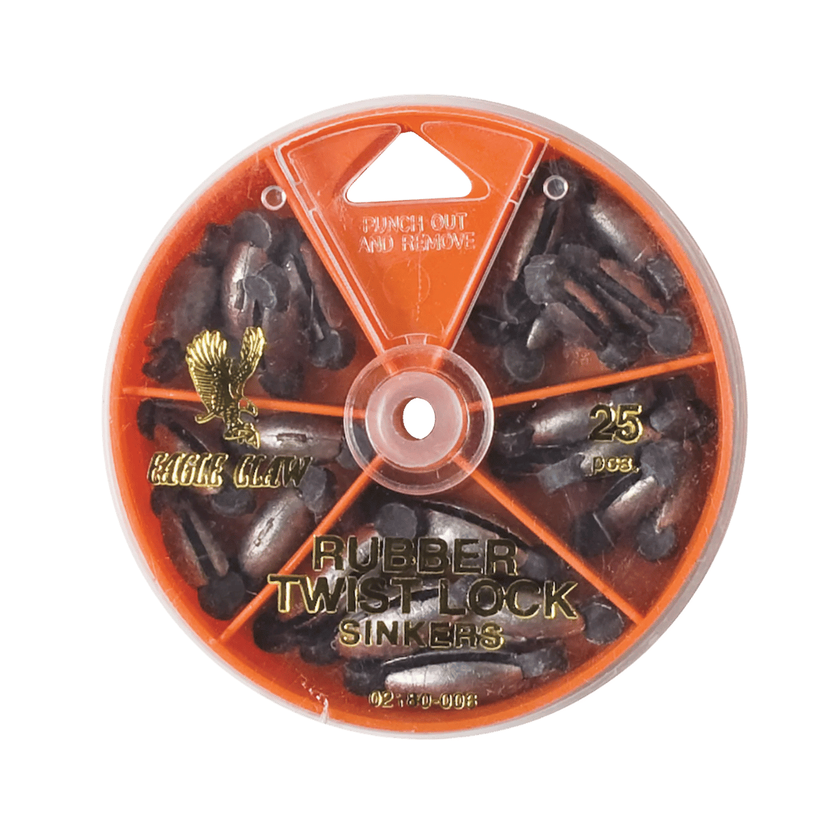 EAGLECLAW RUBBER TWIST LOCK ASSORTMENT 25 PCS