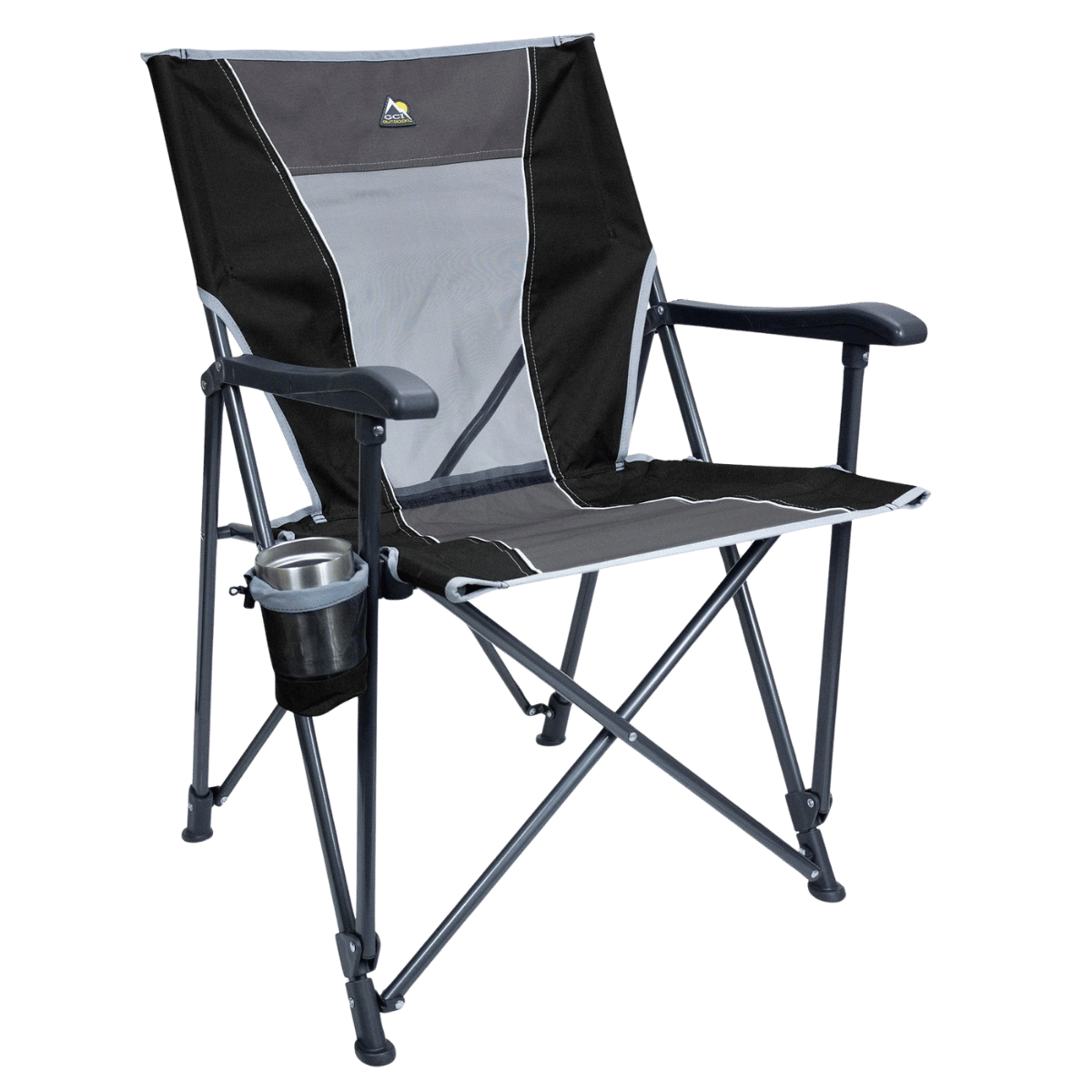 GCI OUTDOOR EAZY CHAIR - BLACK_FRONT SIDE ANGLE