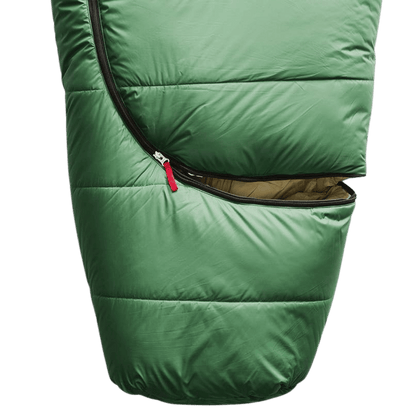 THE NORTH FACE ECO TRAIL SYNTHETIC 0° SLEEPING BAG - SULLIVAN GREEN/HEMP_CLOSER LOWER VIEW