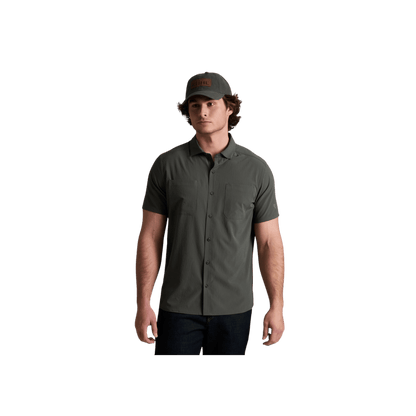 KUHL MEN'S EDGE SHORT SLEEVE  - CARBON - FRONT VIEW
