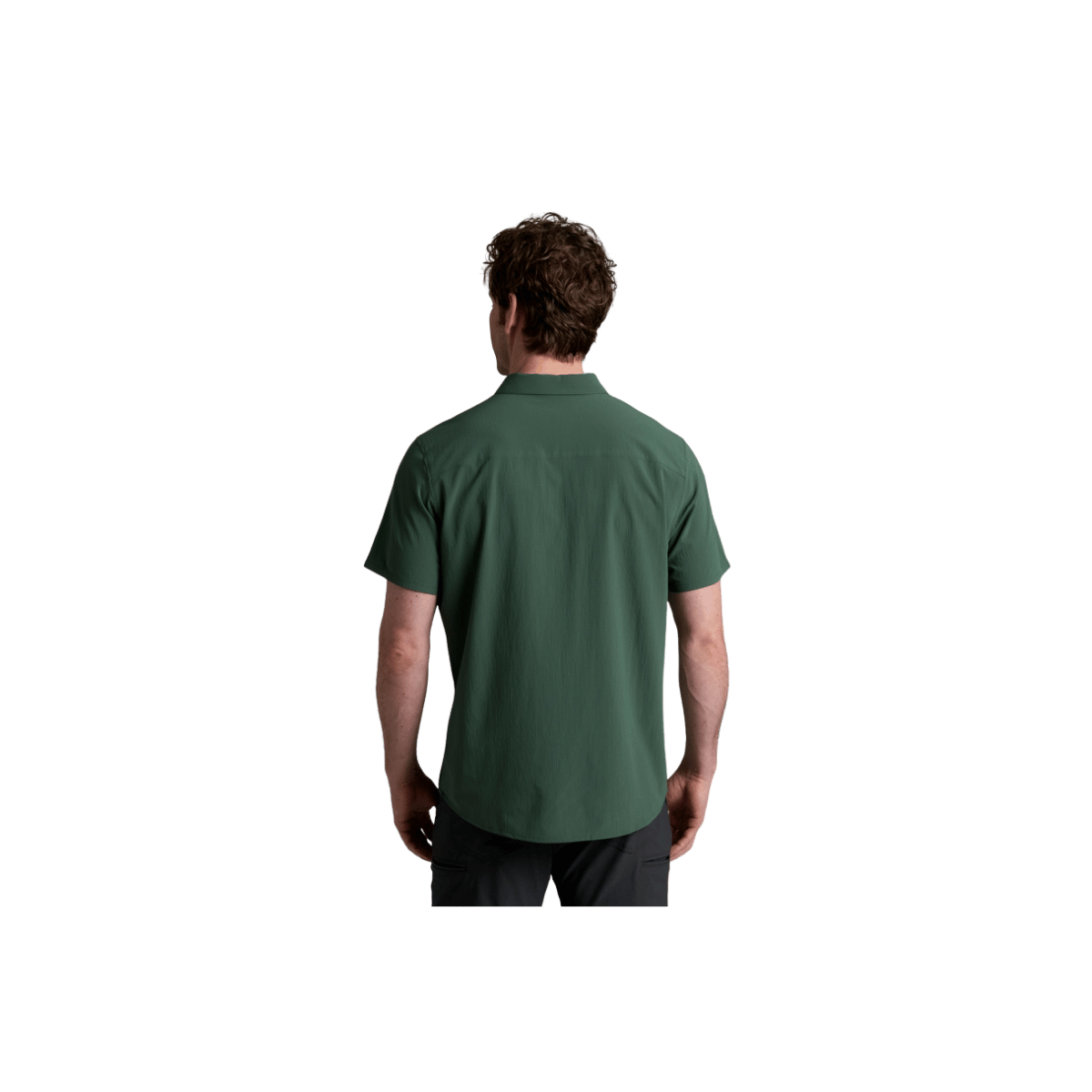 KUHL MEN'S EDGE SHORT SLEEVE - SMOKED PINE - BACK VIEW