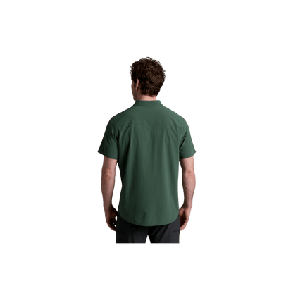 KUHL MEN'S EDGE SHORT SLEEVE - SMOKED PINE - BACK VIEW