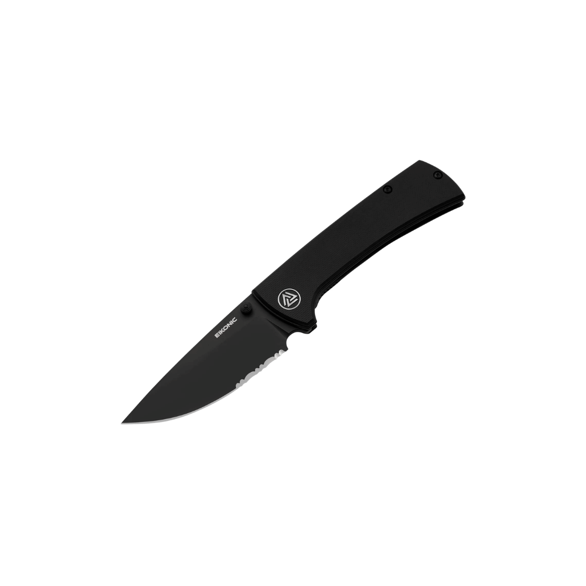 EIKONIC KNIFE RCK9 FIXED BLADE BLACK SERRATED