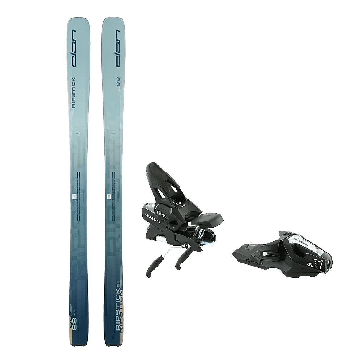 ELAN WOMEN'S RIPSTICK 88 RNT PS SKIS + ELX 11.0 BINDINGS
