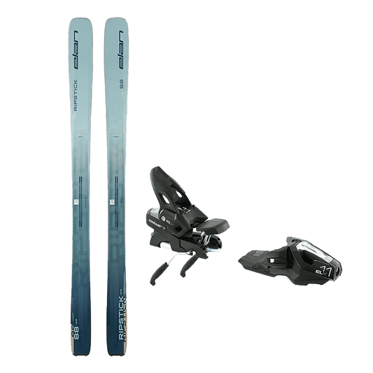 ELAN WOMEN'S RIPSTICK 88 RNT PS SKIS + ELX 11.0 BINDINGS