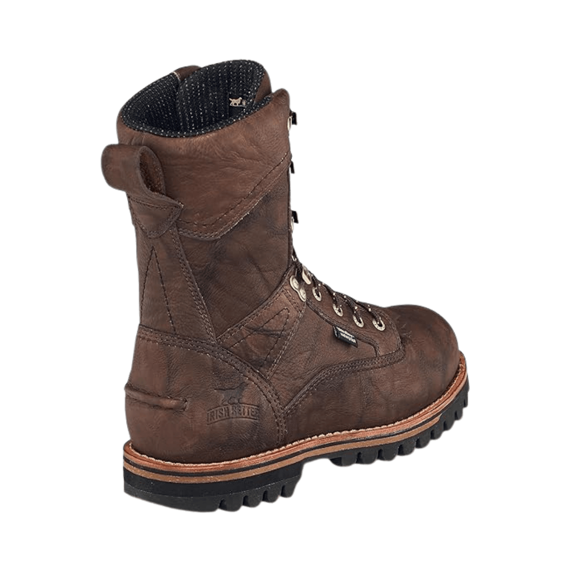 IRISH SETTER MEN'S ELK TRACKER 10" UNINSULATED WIDE HUNTING BOOTS - BROWN_1 back side view