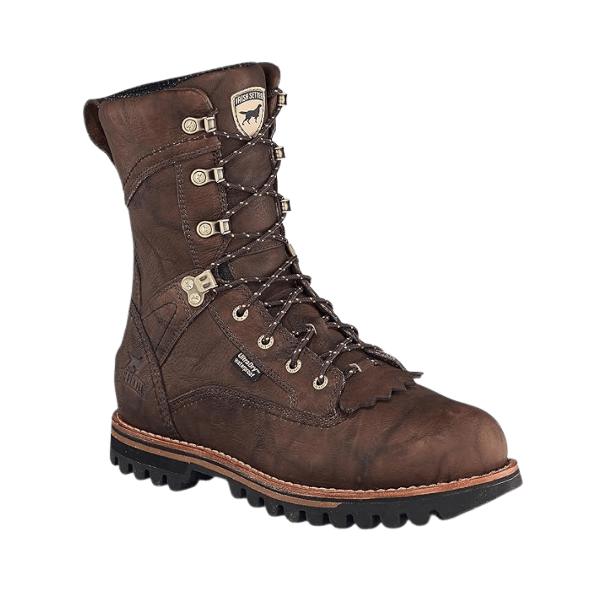 IRISH SETTER MEN'S ELK TRACKER 10" UNINSULATED WIDE HUNTING BOOTS - BROWN_2 front quarter view