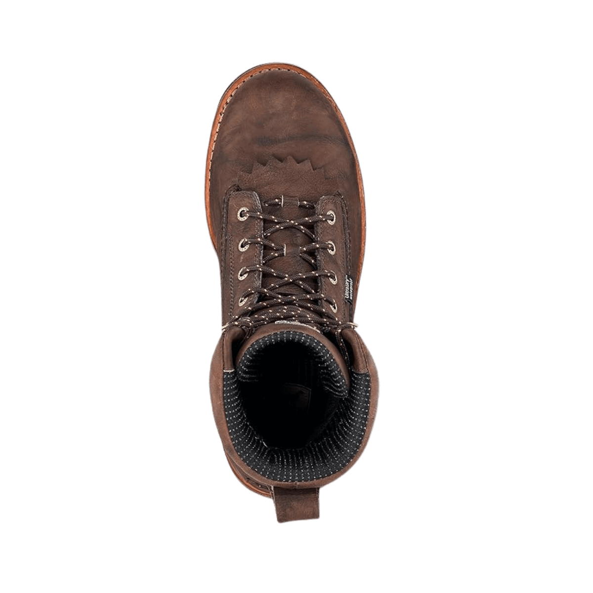 IRISH SETTER MEN'S ELK TRACKER 10" UNINSULATED WIDE HUNTING BOOTS - BROWN_3 top down view