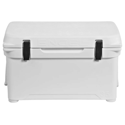 ENGEL 35 QUARTS HIGH PERFORMANCE HARD COOLER AND ICE BOX_WHITE