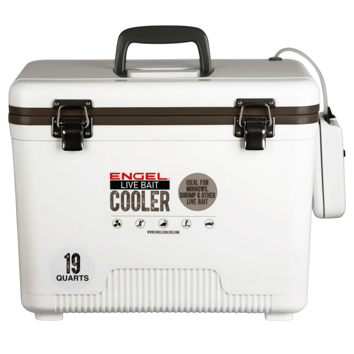 ENGEL 19 QUARTS LIVEBAIT COOLER/DRYBOX W/AERATOR - 16.6X11X13