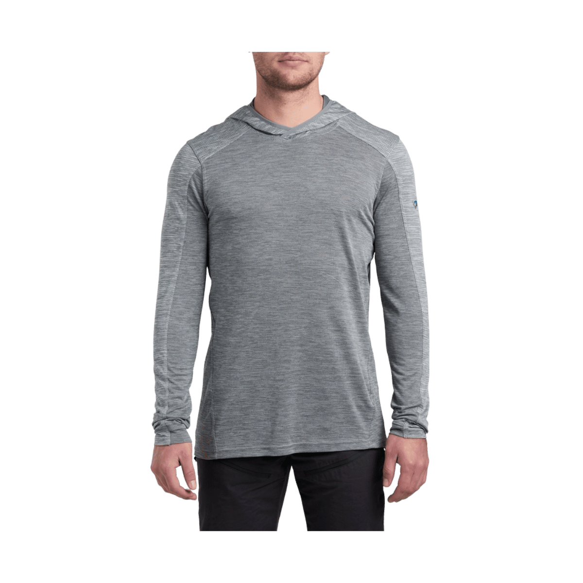 KUHL MEN'S ENGINEERED HOODY - HEATHER GREY - FRONT VIEW