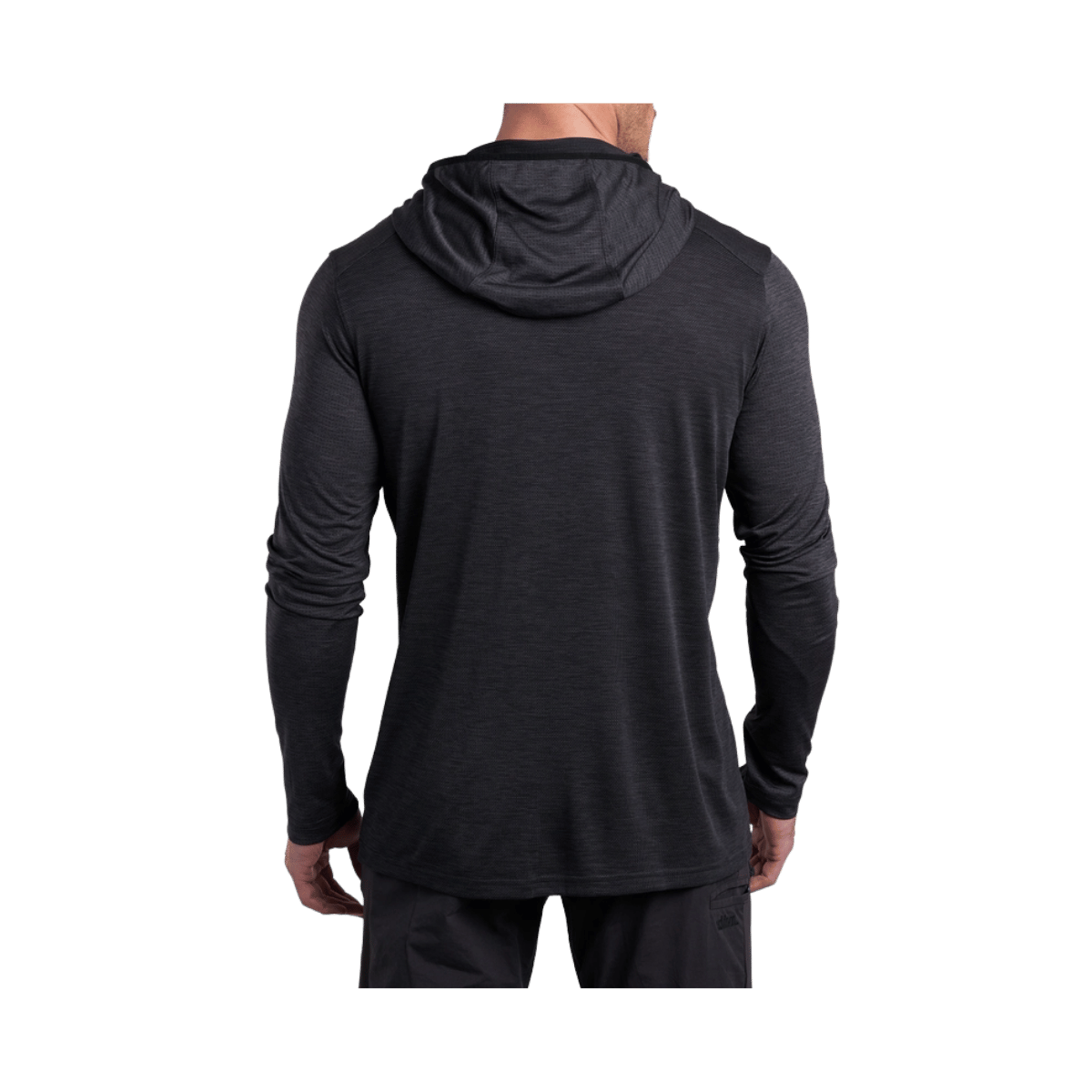 KUHL MEN'S ENGINEERED HOODY - BLACK - BACK VIEW