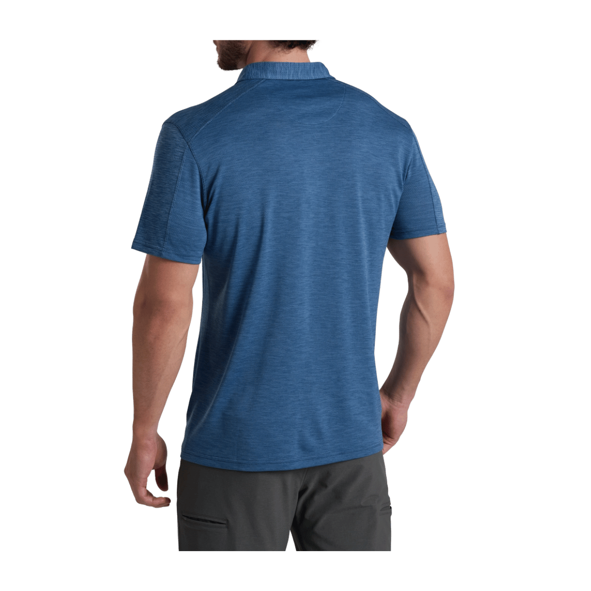 KUHL MEN'S ENGINEERED POLO - MIDNIGHT TIDE - BACK VIEW