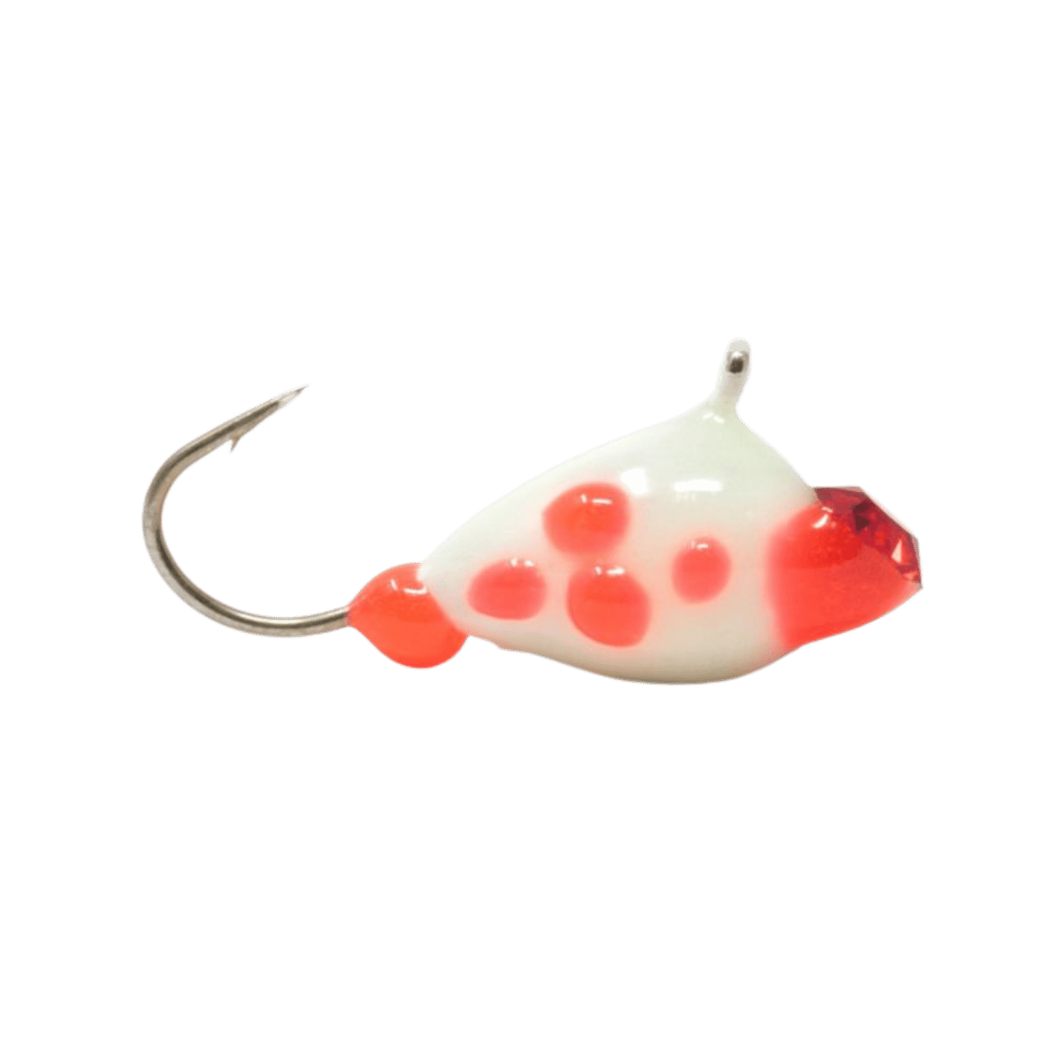 CLAM EPOXY DROP SZ12 - 1/16OZ - WHITE/ORG GLOW SPOT