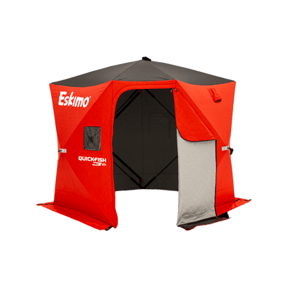 ESKIMO QUICKFISH 3HD POP-UP SHELTER - FRONT VIEW