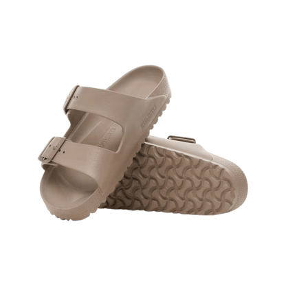 BIRKENSTOCK ARIZONA EVA - REGULAR - GRAY TAUPE - FRONT AND OUTSOLE VIEW