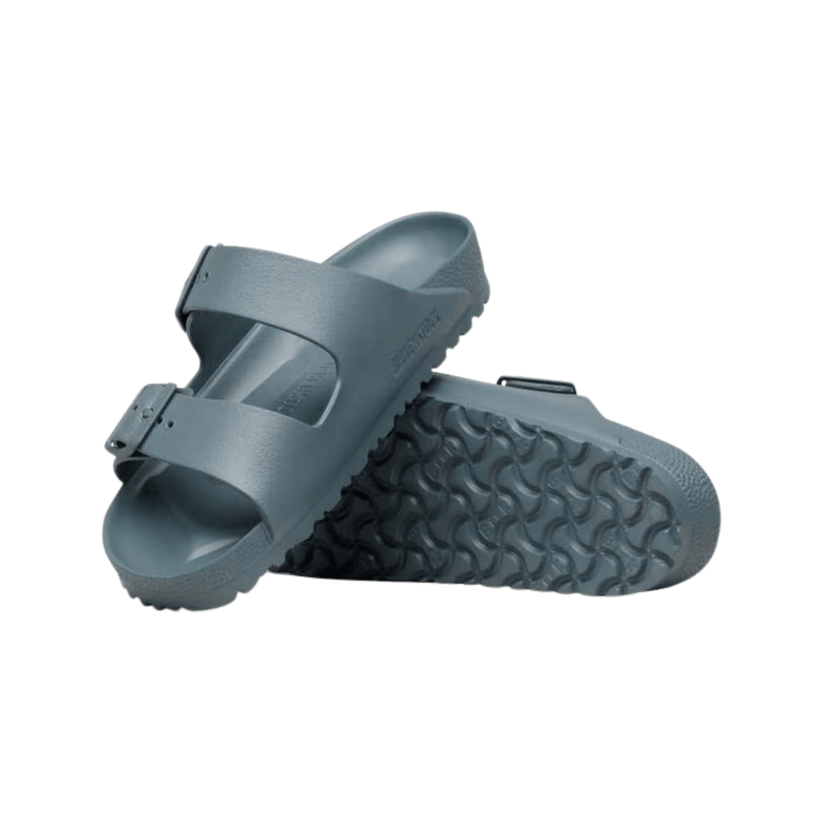 BIRKENSTOCK ARIZONA EVA - REGULAR - BASALT GRAY - FRONT AND OUTSOLE VIEW