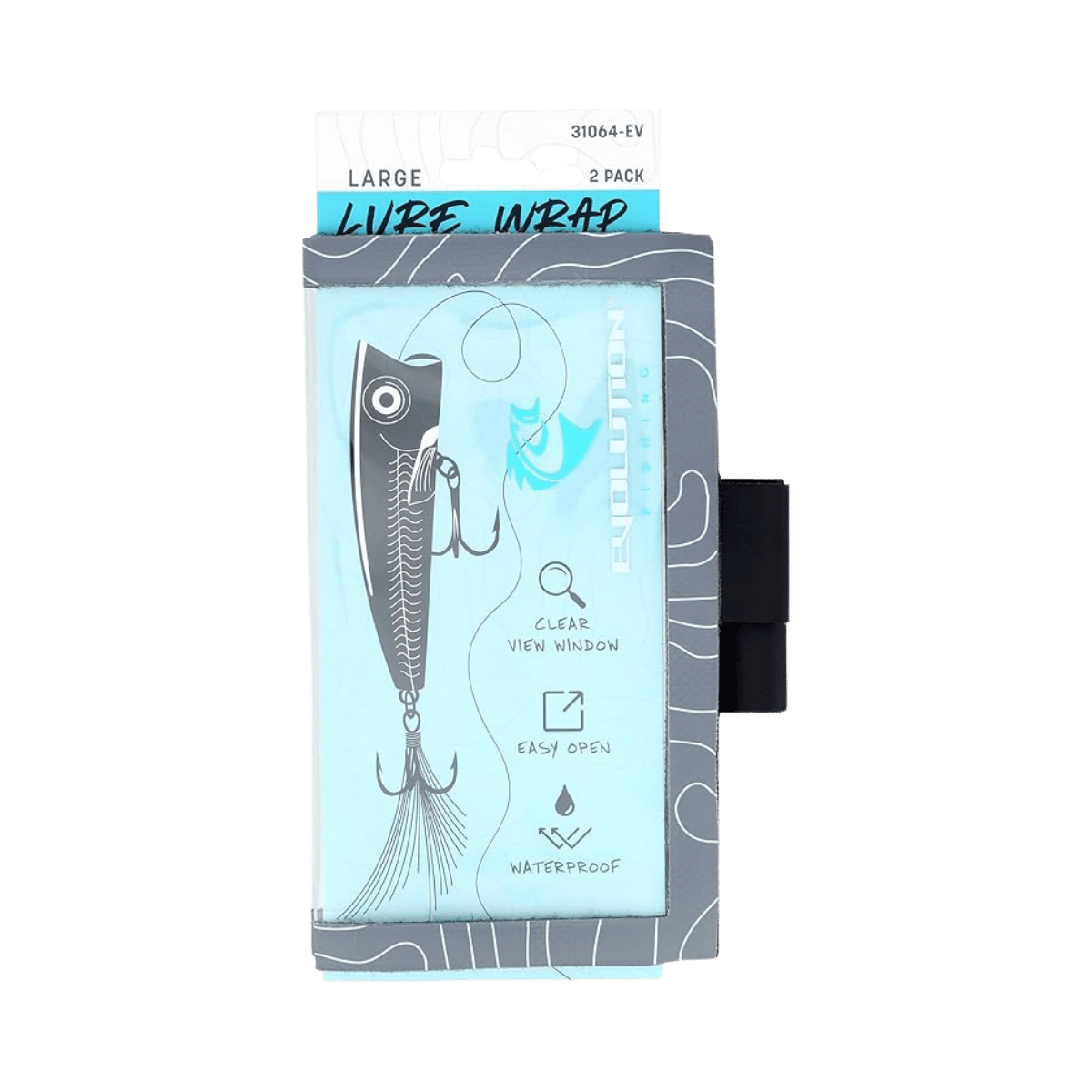 EVOLUTION OUTDOOR LURE WRAP LG 2PK GRAY