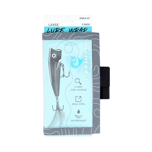 EVOLUTION OUTDOOR LURE WRAP LG 2PK GRAY