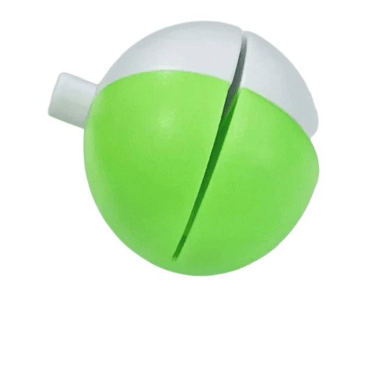 EZ ON FISHING BOBBER 2PK GREEN WHITE