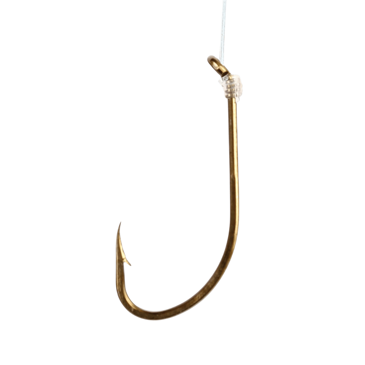 EAGLE CLAW SNELL HOOK PLAIN SHANK BRONZE SIZE 2