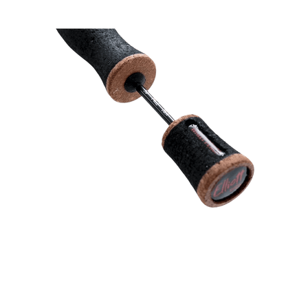 ELLIOT RODS WALLY PERCA ICE ROD - HANDLE CLOSER VIEW