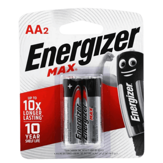 ENERGIZER MAX AA ALKALINE BATTERY 2PK - MAIN IMAGE