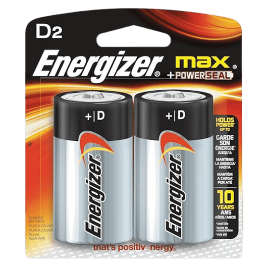 ENERGIZER MAX D BATTERIES 2PK PREMIUM ALKALINE POWER IN PACK 2PC