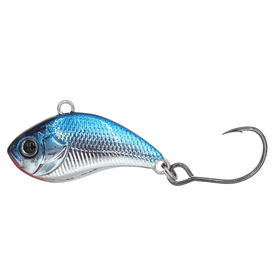 EUROTACKLE Z-VIBER CRANKBAIT SINGLE HOOK 1/16 OZ BLUE CHROME