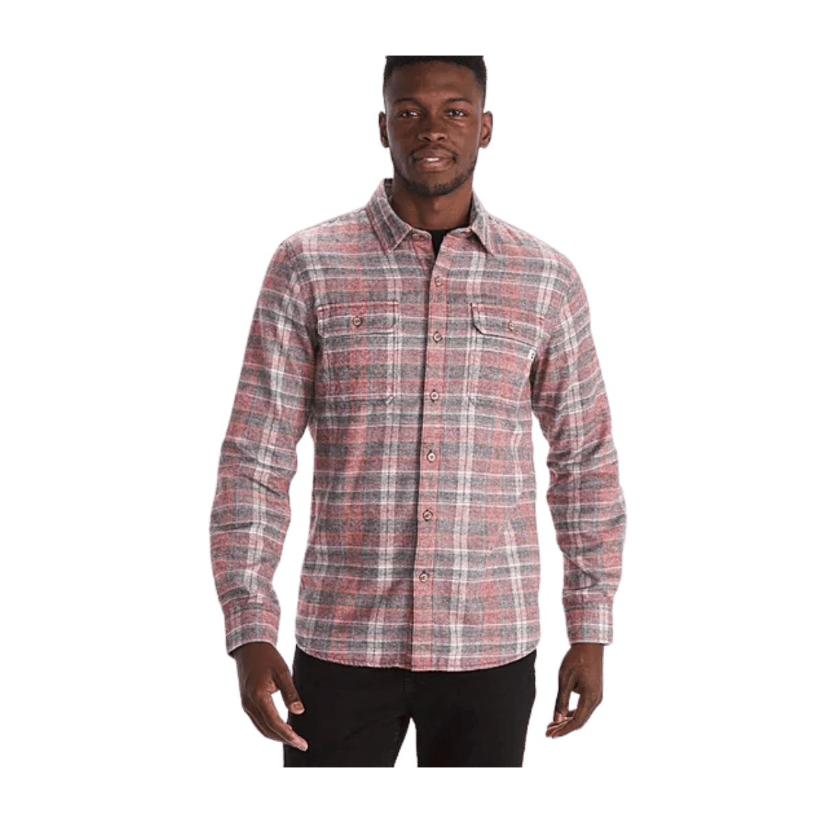 MARMOT MEN'S FAIRFAX HEATHERED MDWT FLANNEL - PORT ROYAL