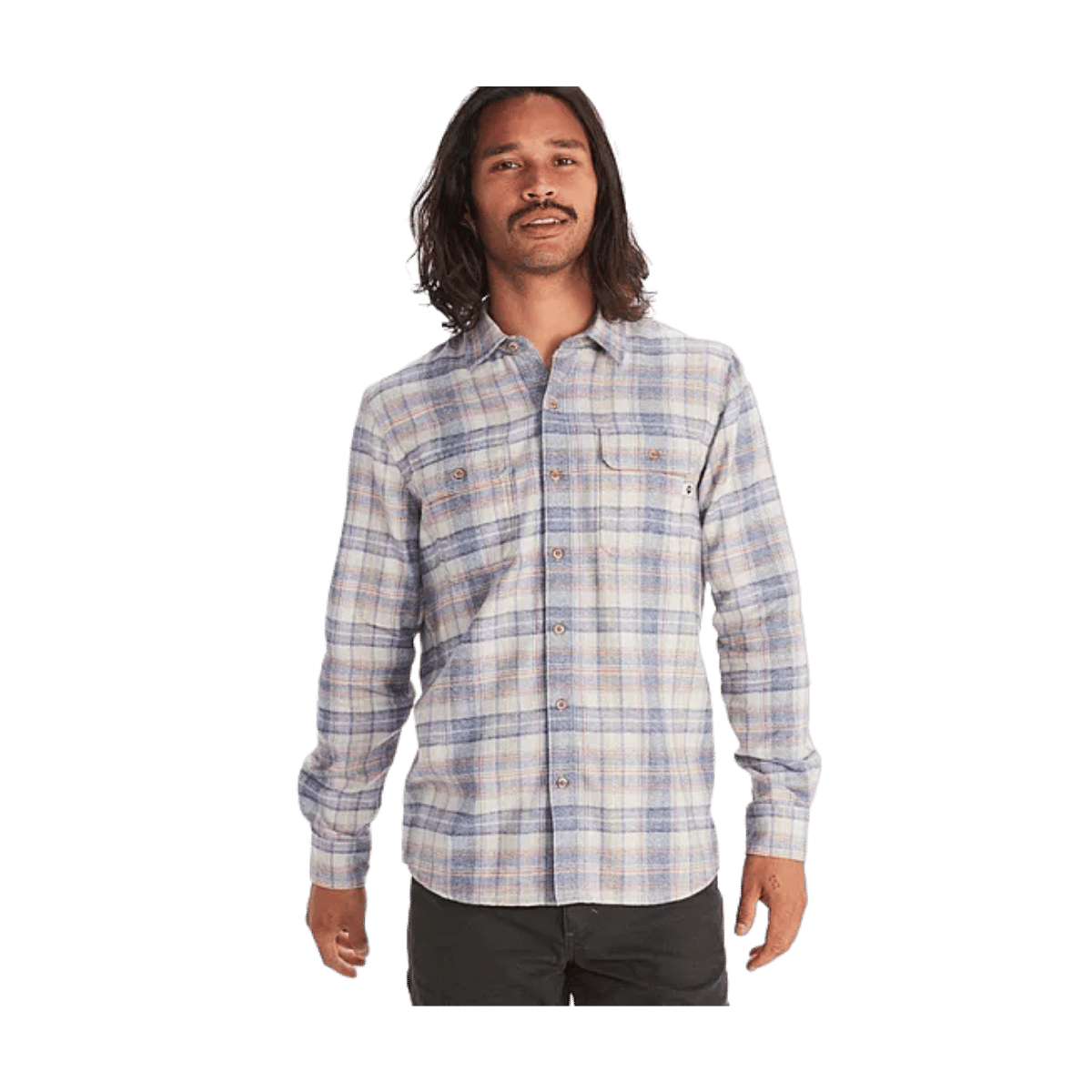 MARMOT MEN'S FAIRFAX HEATHERED MDWT FLANNEL - SANDBAR