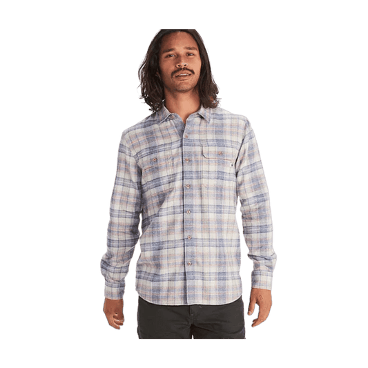 MARMOT MEN'S FAIRFAX HEATHERED MDWT FLANNEL - SANDBAR