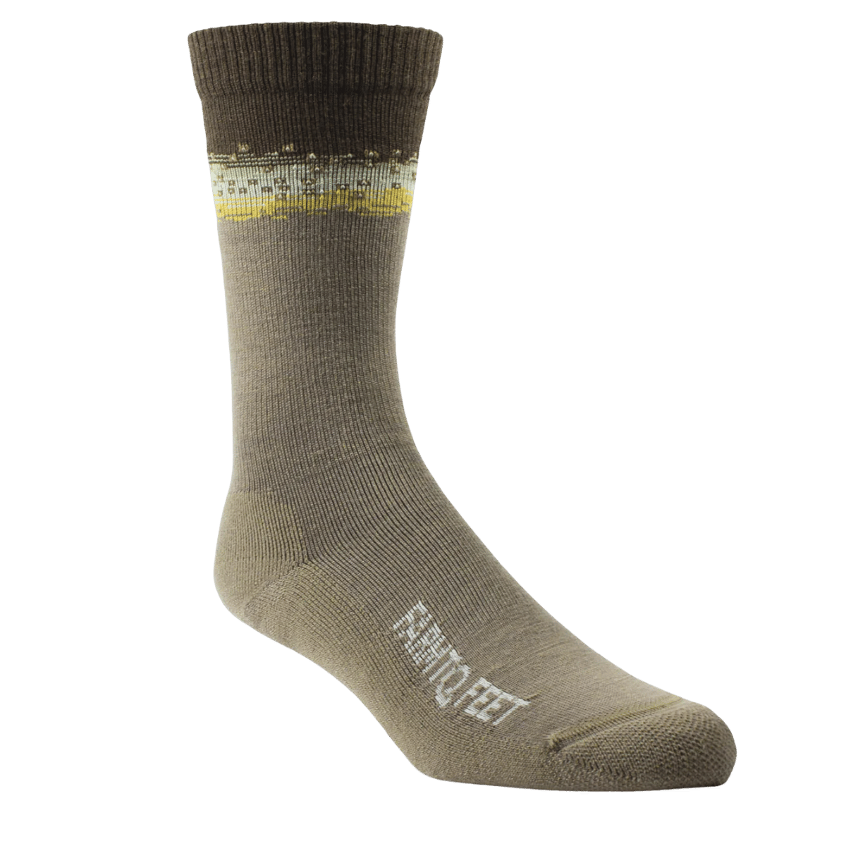 FARM TO FEET MISSOULA LIGHT CUSHION CREW LARGE - BROWN TROUT 