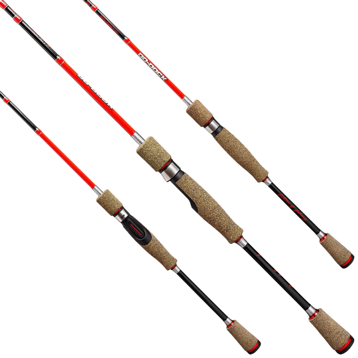FAVORITE FISHING USA DO DOCK CRAPPIE SPINNING ROD - 3 ANGLES