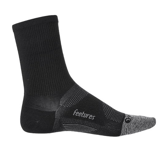 FEETURES ELITE LIGHT CUSHION MINI CREW SOCKS BLACK