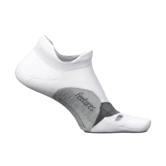 FEETURES ELITE LIGHT NO SHOW TAB SOCKS WHITE