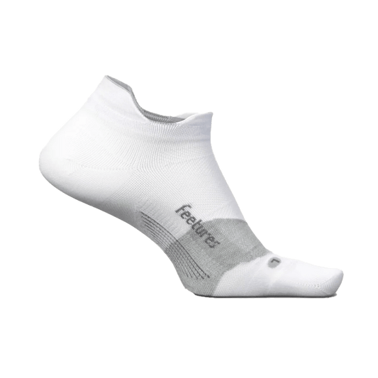 FEETURES ELITE ULTRA LIGHT NO SHOW TAB SOCKS WHITE