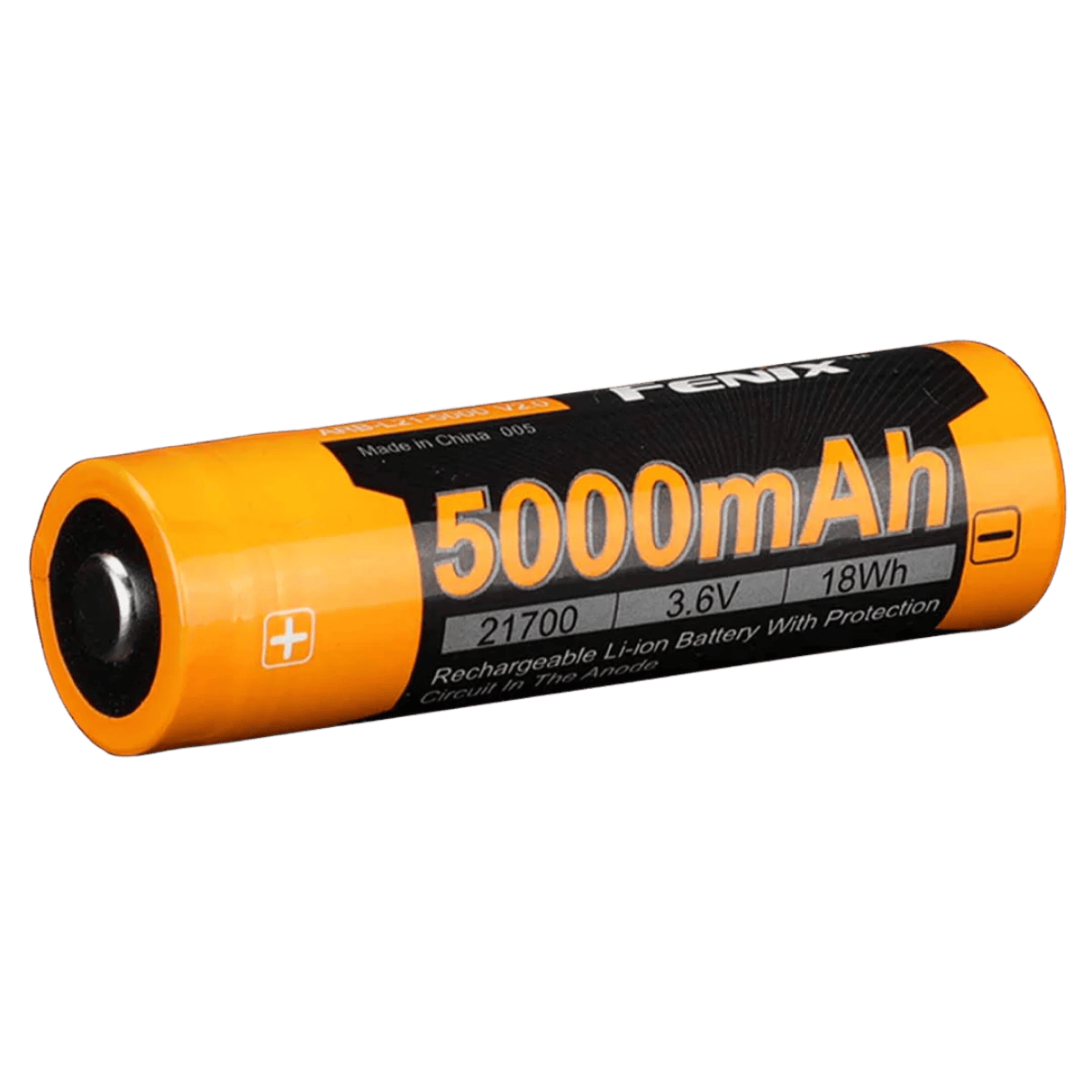 FENIX ARB-L21-5000 V2.0 RECHRGEABLE BATT - FRONT VIEW