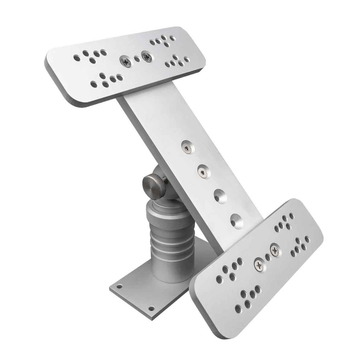 FIN GEAR STAINLESS-STEEL DOUBLE GRAPH MOUNT 4IN - SILVER_SIDE ANGLE 