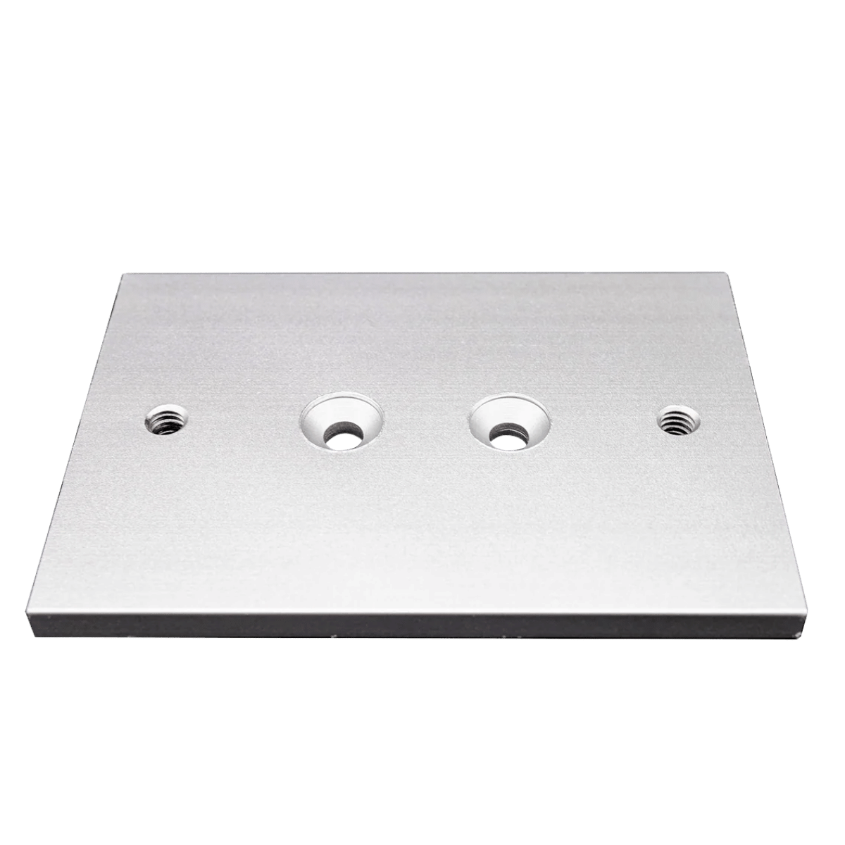 FIN GEAR QUICK MOUNTING PLATE - SILVER_FRONT ANGLE