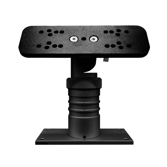 FIN GEAR 360° ROTATION SINGLE GRAPH MOUNT - 2IN - BLACK_FRONT ANGLE