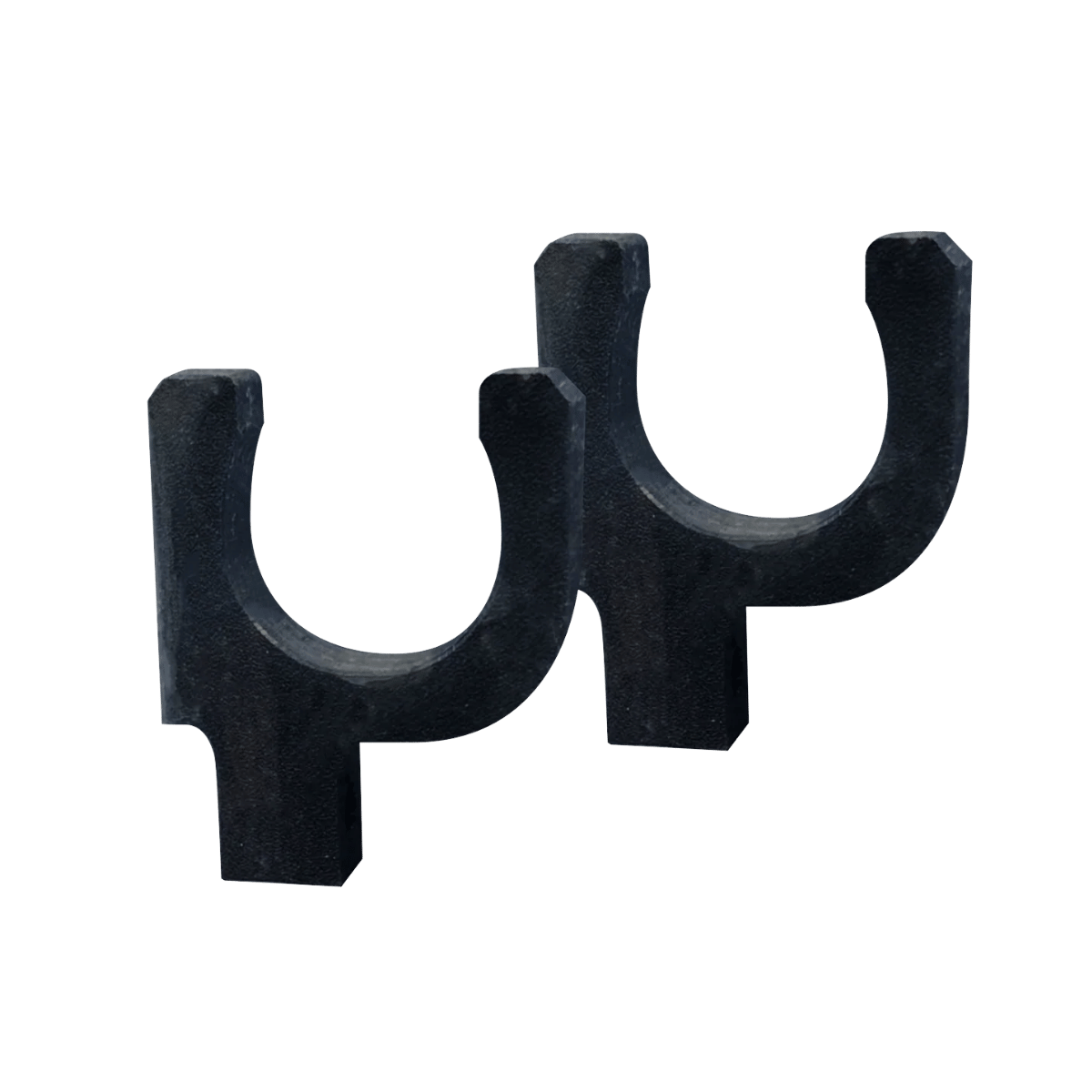 FIN GEAR TECH SHUTTLE LIVE SONAR POLE HOLDERS  MICRO POLE 1.375IN - BLACK_FRONT ANGLE