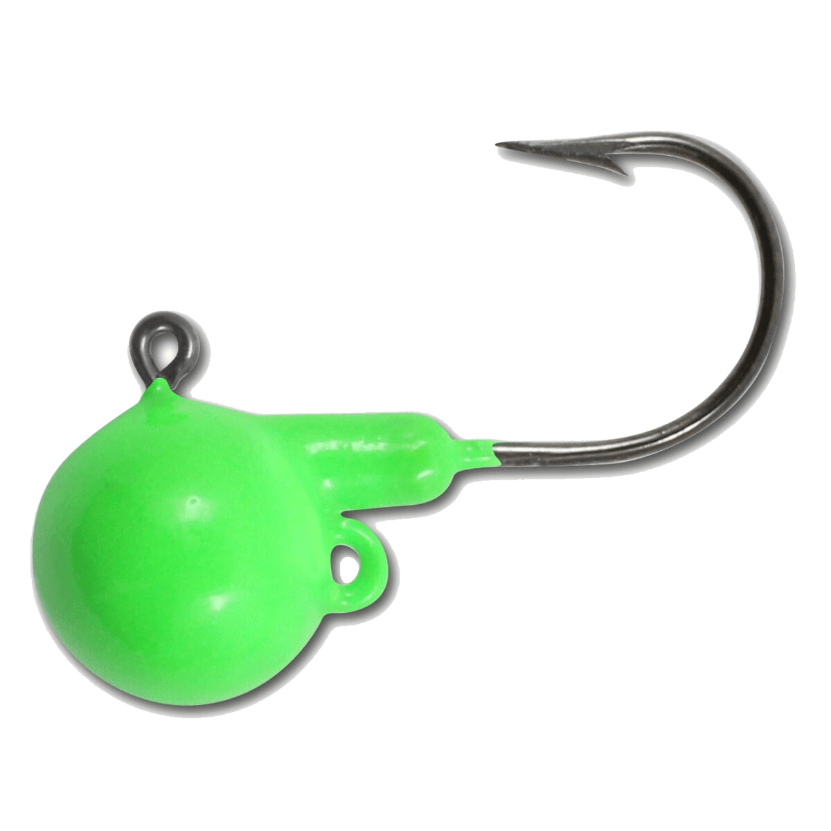 FIRE-BALL JIG 4CARD SUPER GLO GREEN BURCH