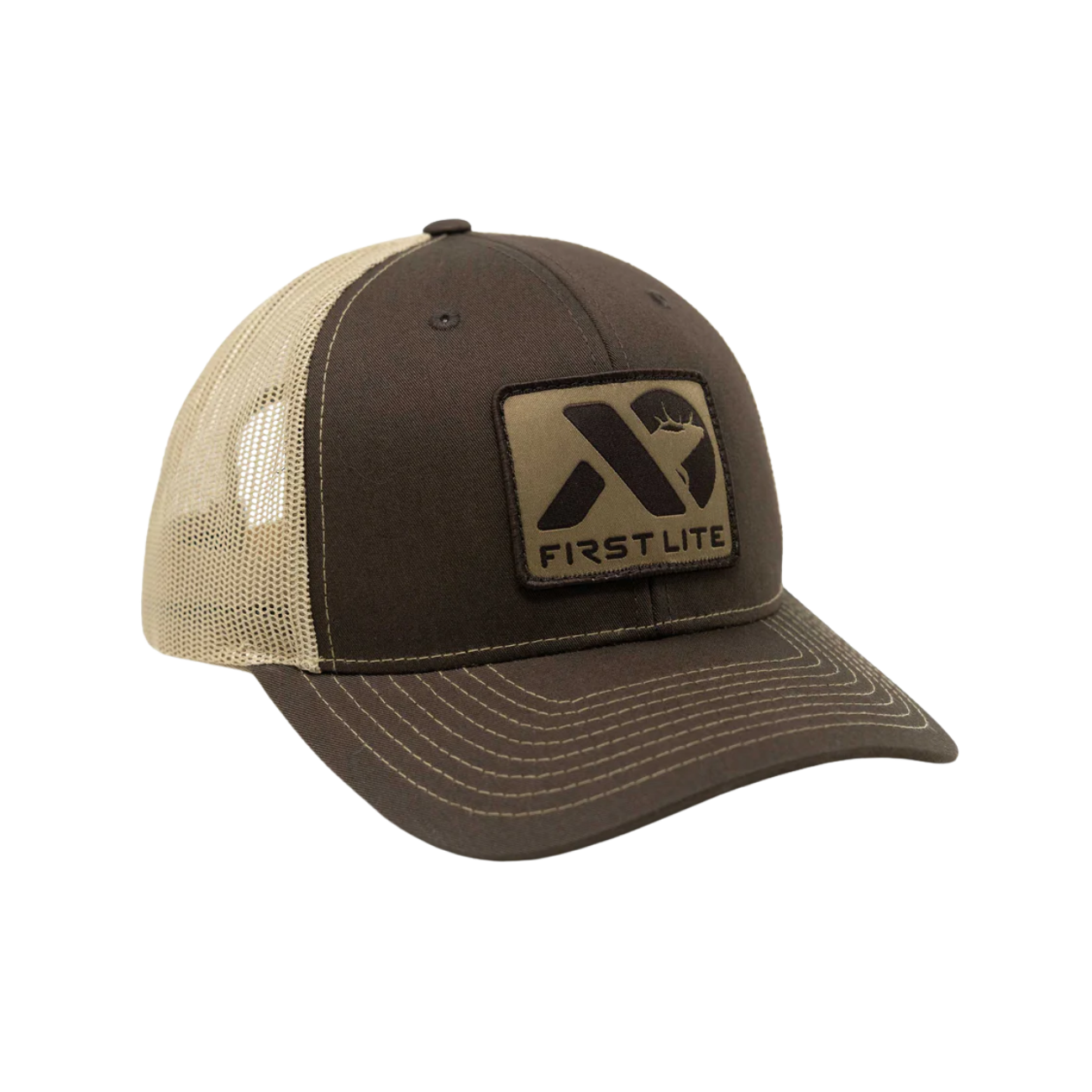 FIRST LITE ELK PATCH TRUCKER HAT IMAGE