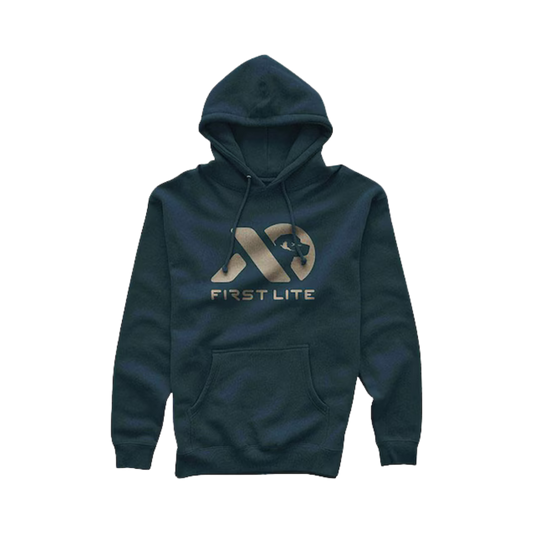 FIRST LITE PHEASANT LOGO HOODY NAVY