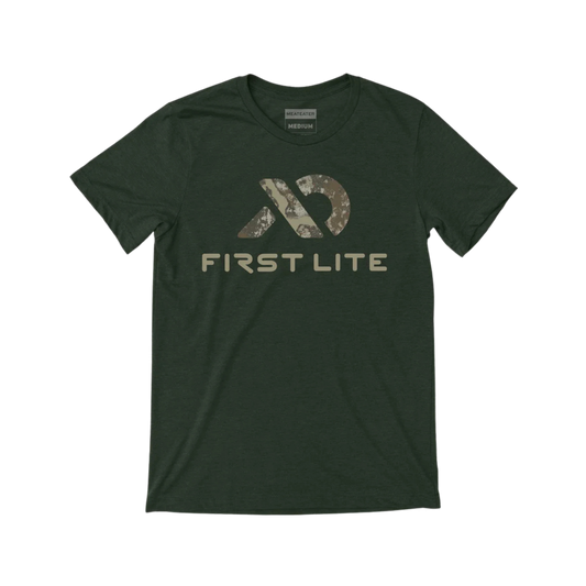 FIRST LITE SPECTER LOGO T-SHIRT MILITARY HEATHER